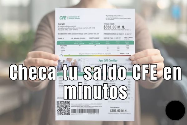 ¿Cuánto debo de luz? Checa tu saldo CFE en minutos